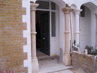 Bath Stone Columns After Rebuild