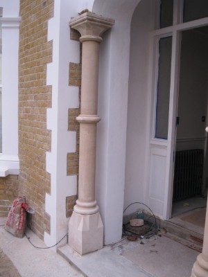 Bath Stone Columns After Rebuild