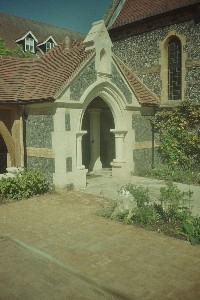 Porch and One Sided Cloister, Hertford RC Church