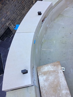 Portland stone copings repair