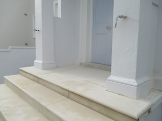 Portland Stone Solid Block Steps After Rebuild