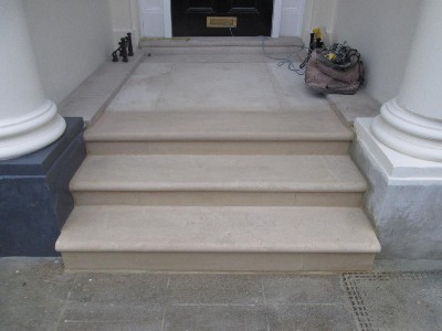 Portland Stone Steps Rebuild