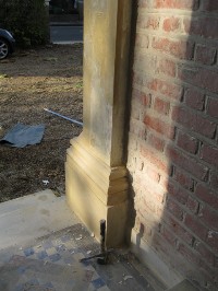Repaired Plinth and Pier