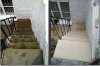 Yorkstone Steps Before and After Restoration - Photo 2