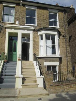 Terraced House Front Steps After Rebuild