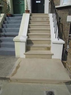 Terraced House Front Steps Rebuild