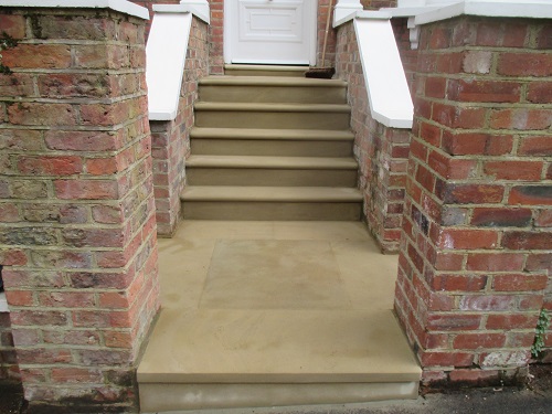 York Stone Steps and Landing Rebuild